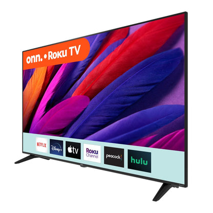 onn. 65” Class 4K UHD (2160P) LED Roku Smart TV HDR (100012587)