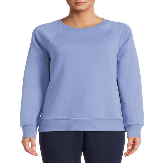 Athletic Works Women's Fleece Crewneck Sweatshirt, Sizes XS-XXXL