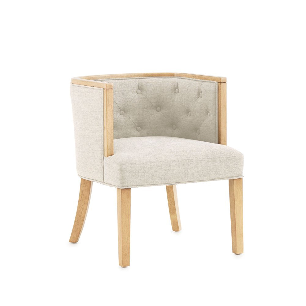 My Texas House Raveena Upholstered Accent Chair, Oat