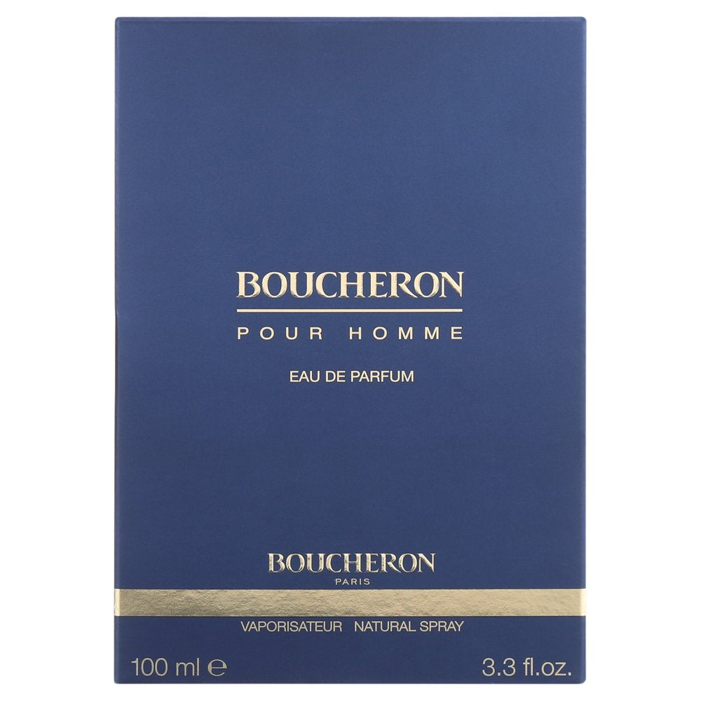 Boucheron Pour Homme Eau De Parfum Spray, Cologne for Men, 3.4 oz