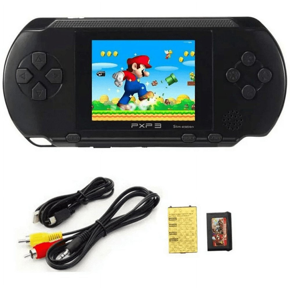 PXP3 slim station Portable Handheld Built-in Video Game Gaming Console Player Retro Games (RED)