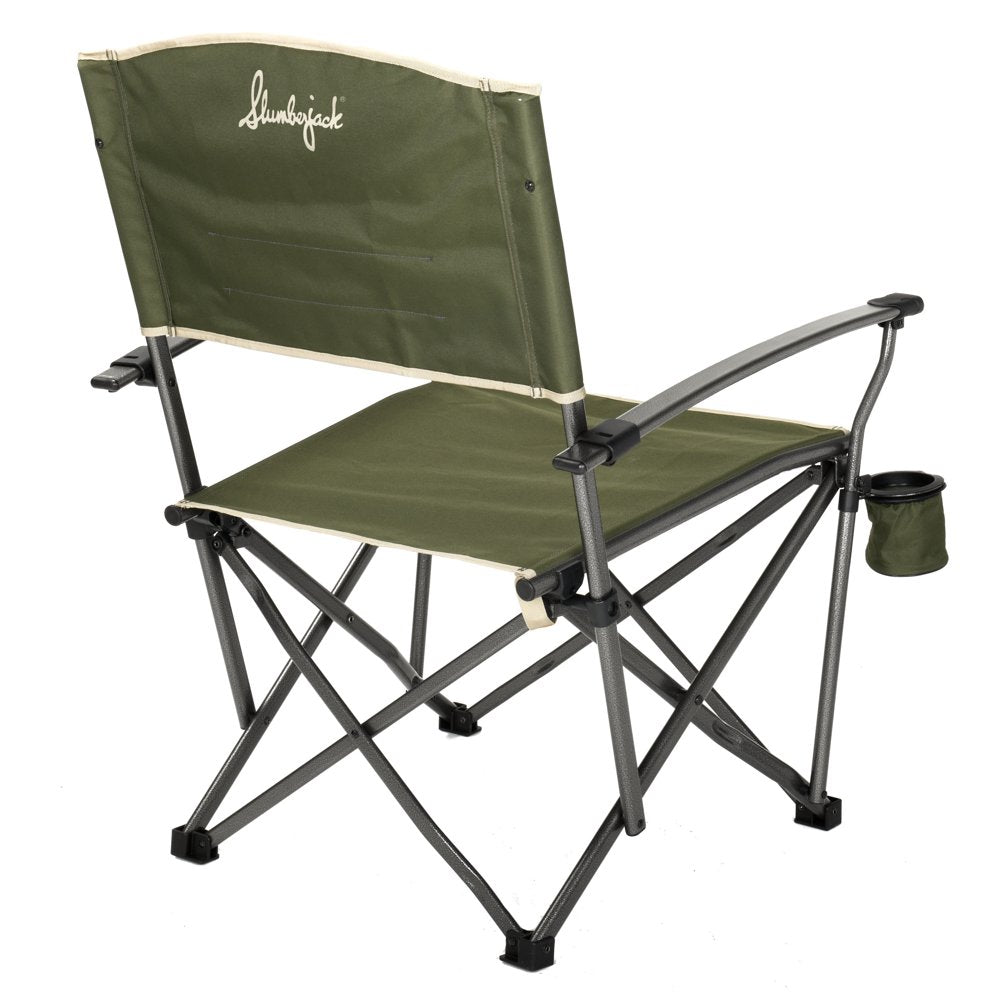 Slumberjack Lone Mesa Quad Folding Adult Director’s Chair, Green