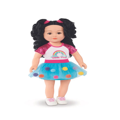 My Life As Quinn Posable 18 inch Doll, Black Hair, Brown Eyes