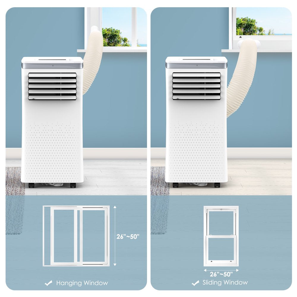 JOY PEBBLE Portable Air Conditioner, Automatic Defrosting & Self-Evaporating, Cools 300Sq.Ft