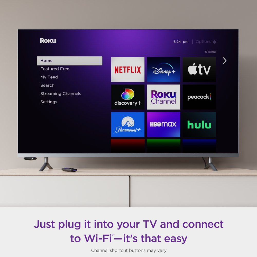 Roku LE HD Streaming Media Player Wi-Fi® Enabled with High Speed HDMI ® Cable and Simple Remote