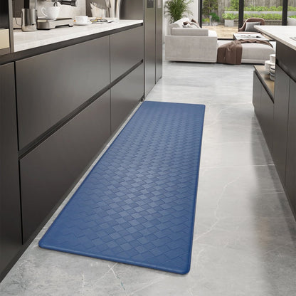  Kitchen Mat Cushioned anti Fatigue Kitchen Rugs Waterproof Non-Slip Comfort Standing Mat for Kitchen, Floor, Office, Sink, Black, 17" X 47"