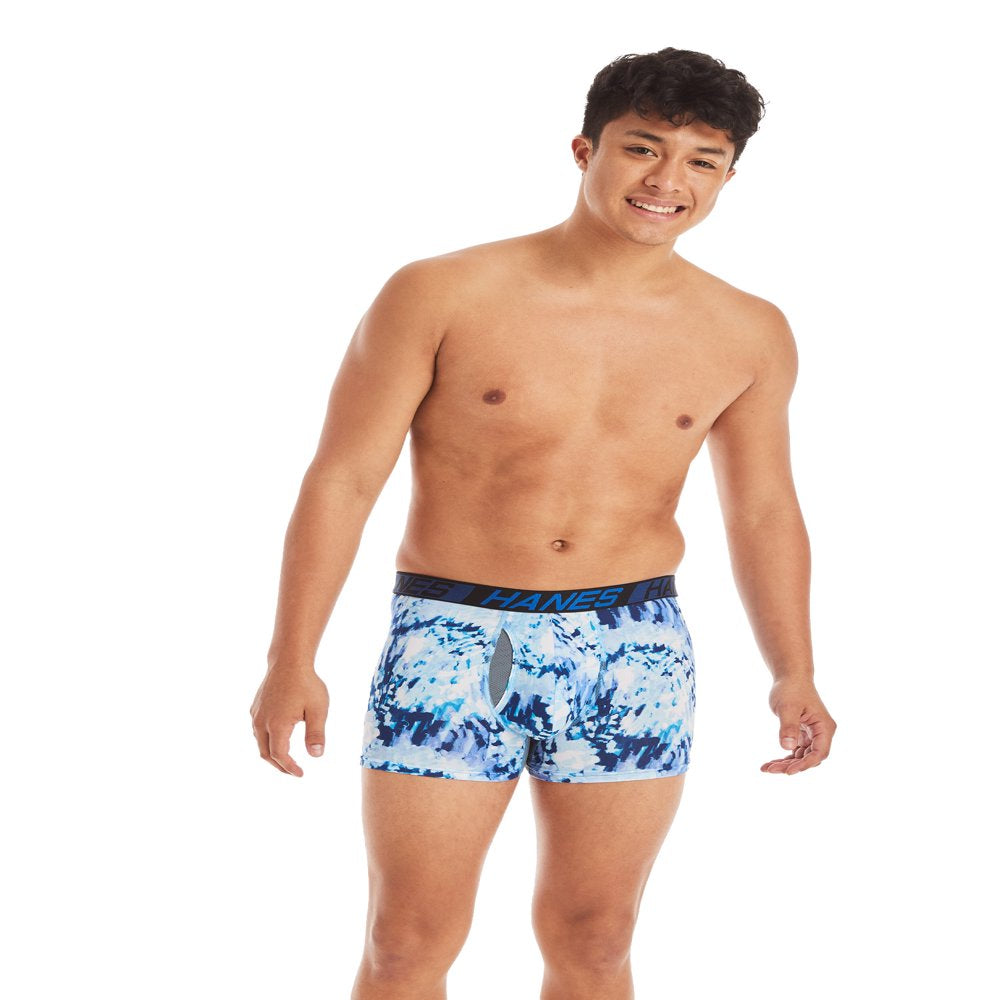 Hanes X-Temp Total Support Pouch Men's Trunks, Anti-Chafing Underwear, 3-Pack