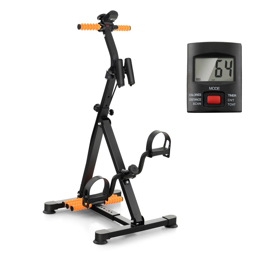  Adjustable LCD Pedal Exercise Bike withMassage Total Body Fitness Rehab Equipment