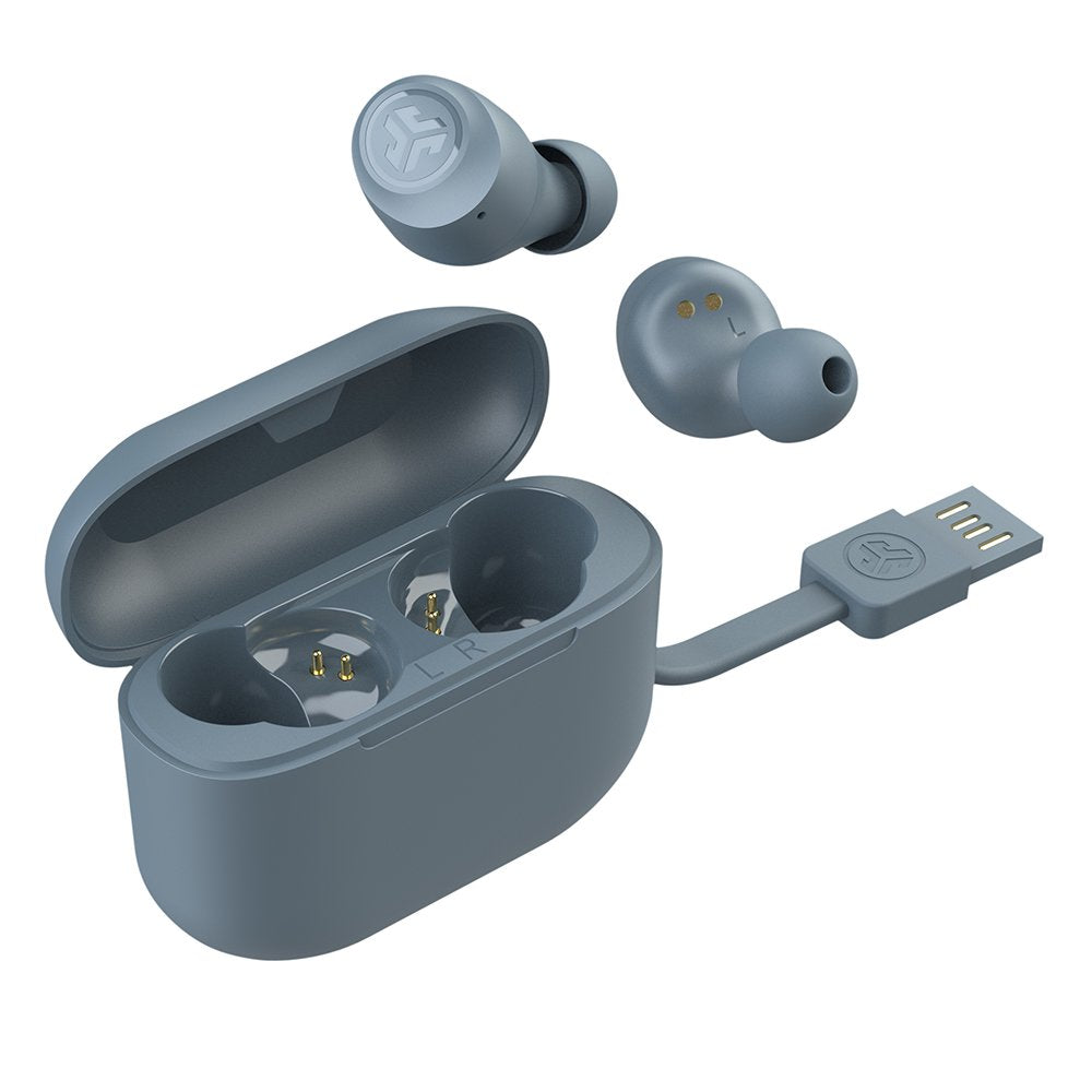 JLab Go Air Pop Bluetooth Earbuds, True Wireless with Charging Case, Slate