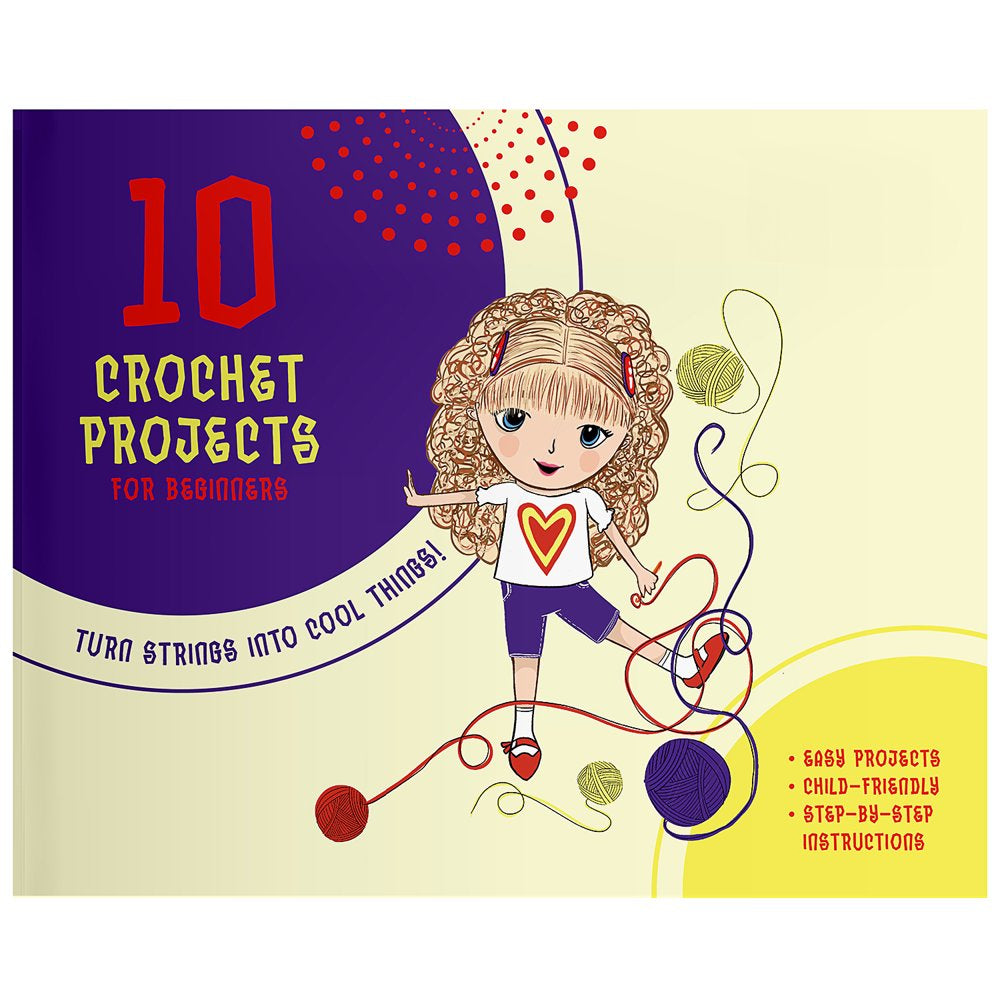 Craftbud Beginner Crochet Book Guide, 10 Projects