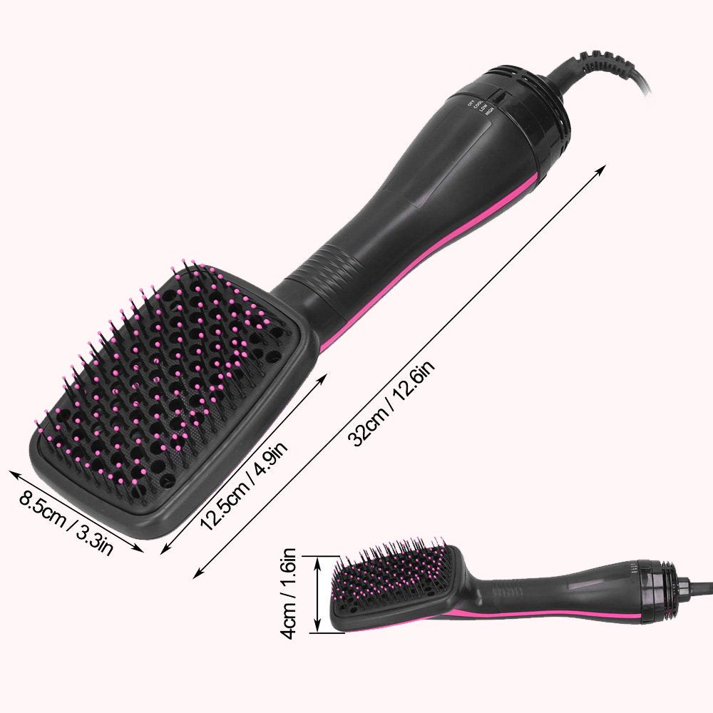 Hair Dryer Brush, Jungle Wave 2 in 1 Negative Ion Blow Dryer with Comb, Fast Drying Hair Dryer Hot Air Brush