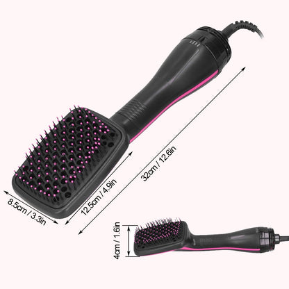 Hair Dryer Brush, Jungle Wave 2 in 1 Negative Ion Blow Dryer with Comb, Fast Drying Hair Dryer Hot Air Brush