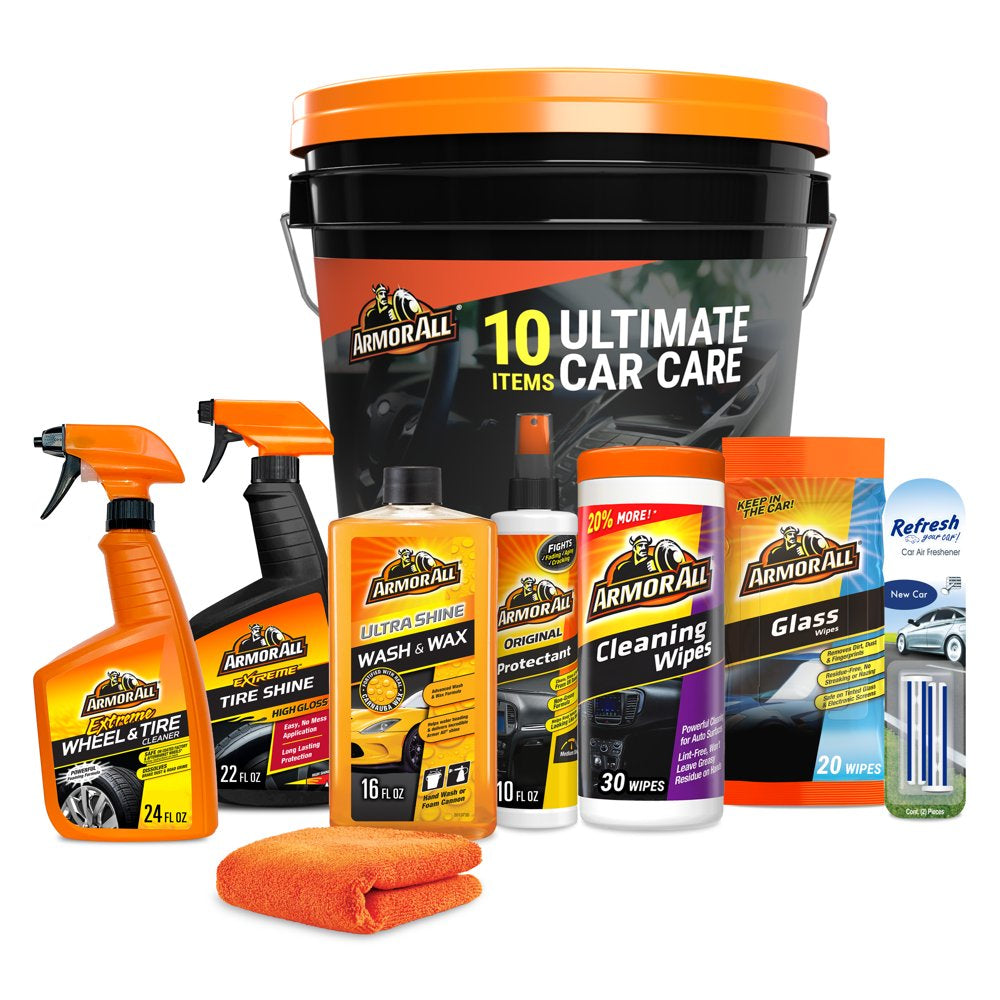 Armor All Holiday Car Cleaning Kit, 10-Piece Holiday Gift Set