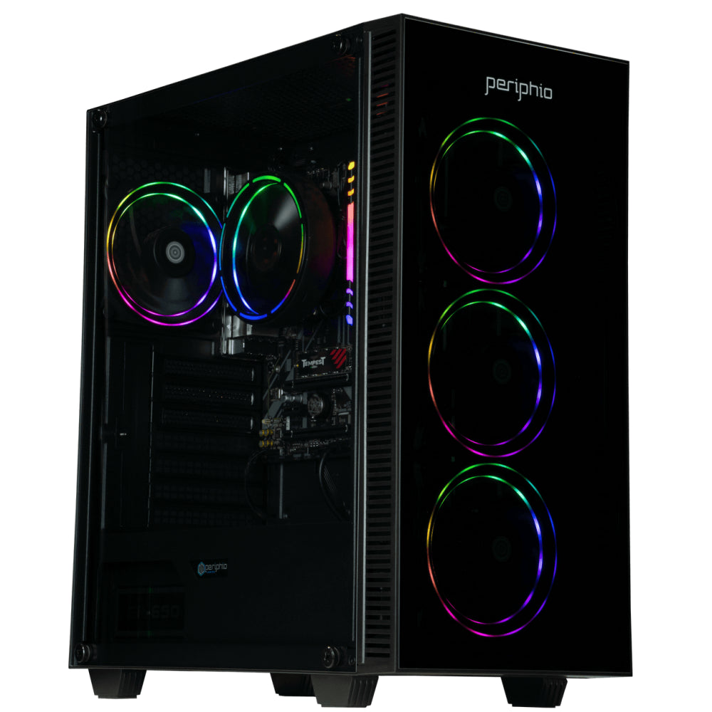 Periphio Terra Prebuilt Gaming PC | AMD Ryzen 5 4600G (4.2GHz Turbo) | Radeon Vega 7 Graphics | 1TB M.2 NVMe SSD | 16GB DDR4 RAM | Windows 10 Gaming Desktop Computer | WiFi + BT