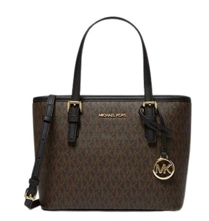 Michael Kors 35T9Gtvt0B Jet Set Travel Extra-Small Logo Top-Zip Tote Bag in Pwd Blsh Mlt