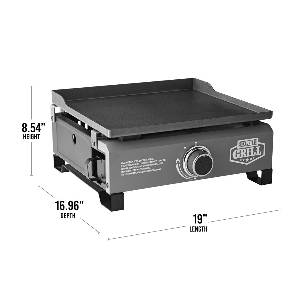  1-Burner Tabletop Propane Gas Griddle