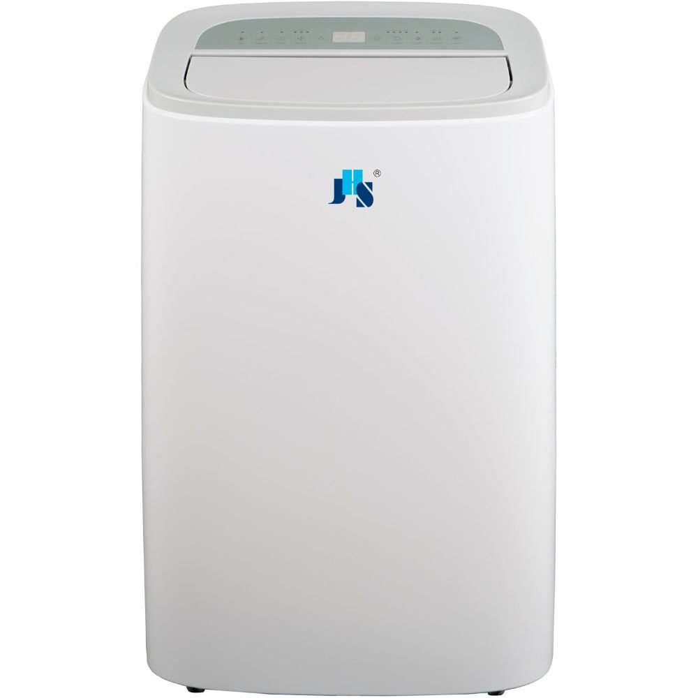 JHS 3-In-1 Portable Air Conditioner with Dehumidifer, Fan | Remote Control | for Rooms up to 450 Sq.Ft | LED Display | 24H Timer | Wheels | White | A018C-08KR