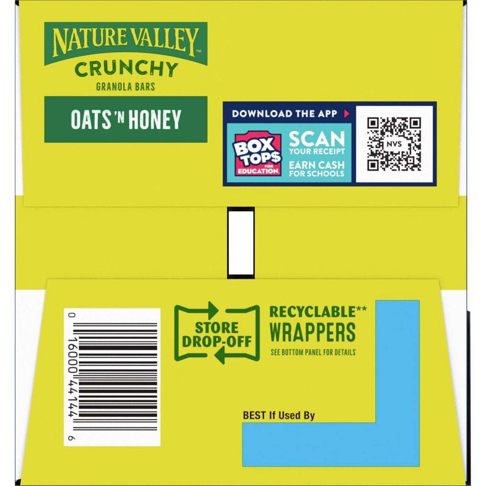 Nature Valley Crunchy Oats 'n Honey Granola Bars 30 Count