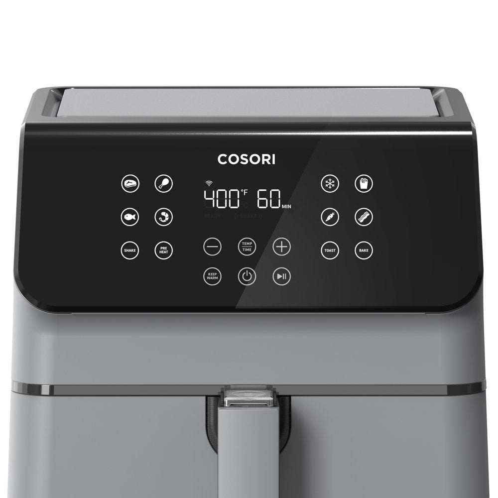 Cosori Pro Gen 2 5.8-Quart Smart Air Fryer, 12-In-1, Walmart Exclusive Bonus, Light Gray