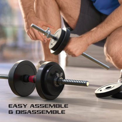 FitRx 2-in-1 SmartBell Gym, Interchangeable Adjustable Dumbbells and Barbell Weight Set, 100lbs.