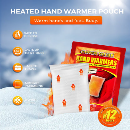 NFTIGB Hand Warmers Disposable 90 Pack Hot Body Warmers, Long Lasting Safe Air Activated Pocket Warmers, up to 12 Hours of Heat