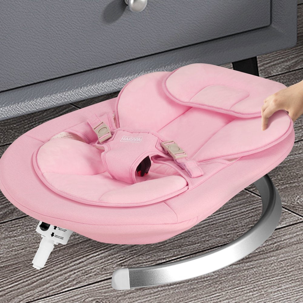 HARPPA Electric Baby Swing, Bluetooth Speaker, Remote Control, Pink