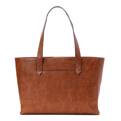  Tooled Faux Leather Medium Tote Bag