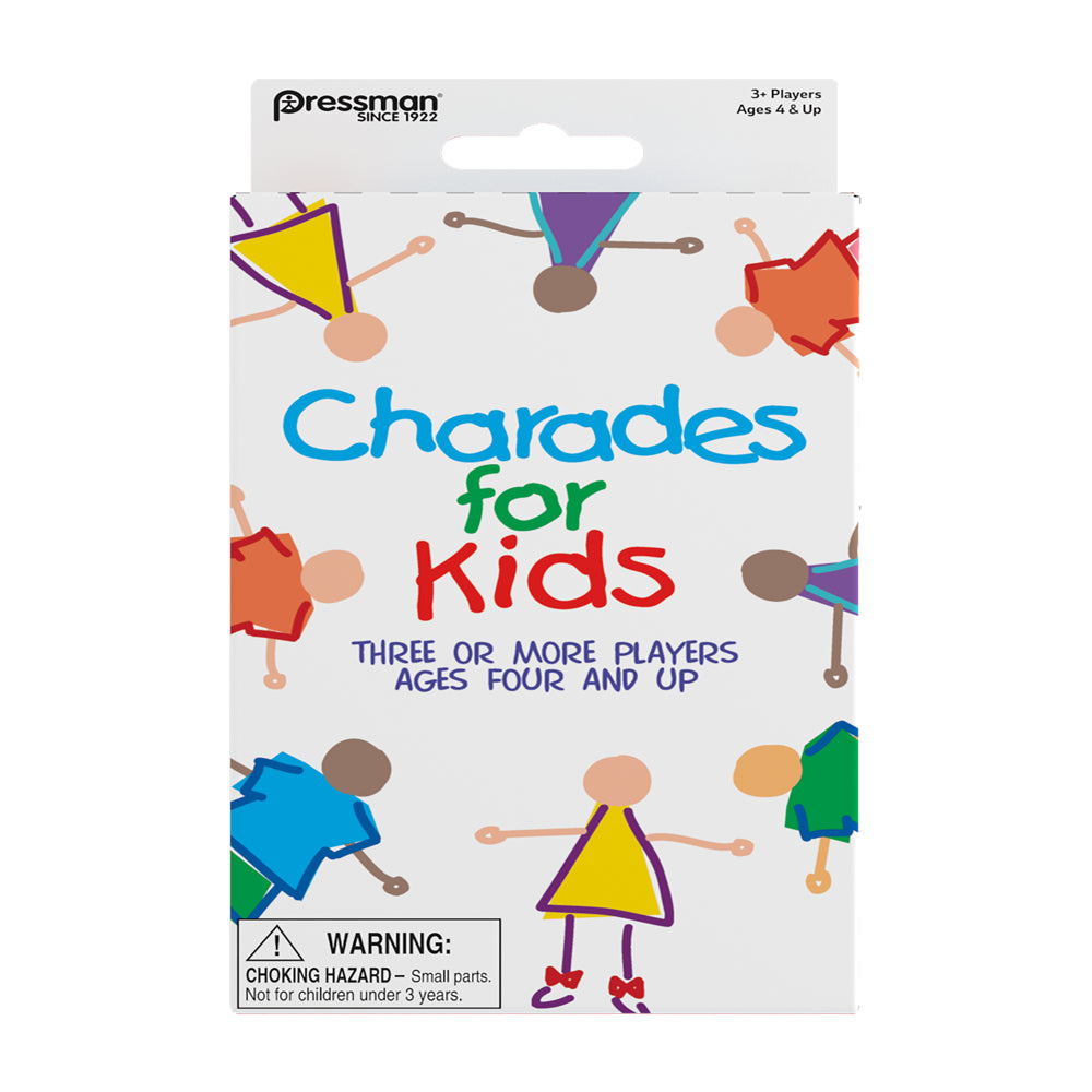 Pressman Charades for Kids Game - Travel Version - 'No Reading Required' Family Game