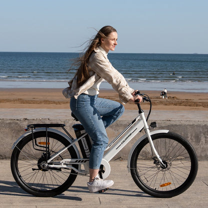 COLORWAY 26" Electric Bike for Woman, 36V 8.4AH Removable Battery E Bike, 500W Powerful Motor, Max.Speed 19.9MPH Electric Bicycle