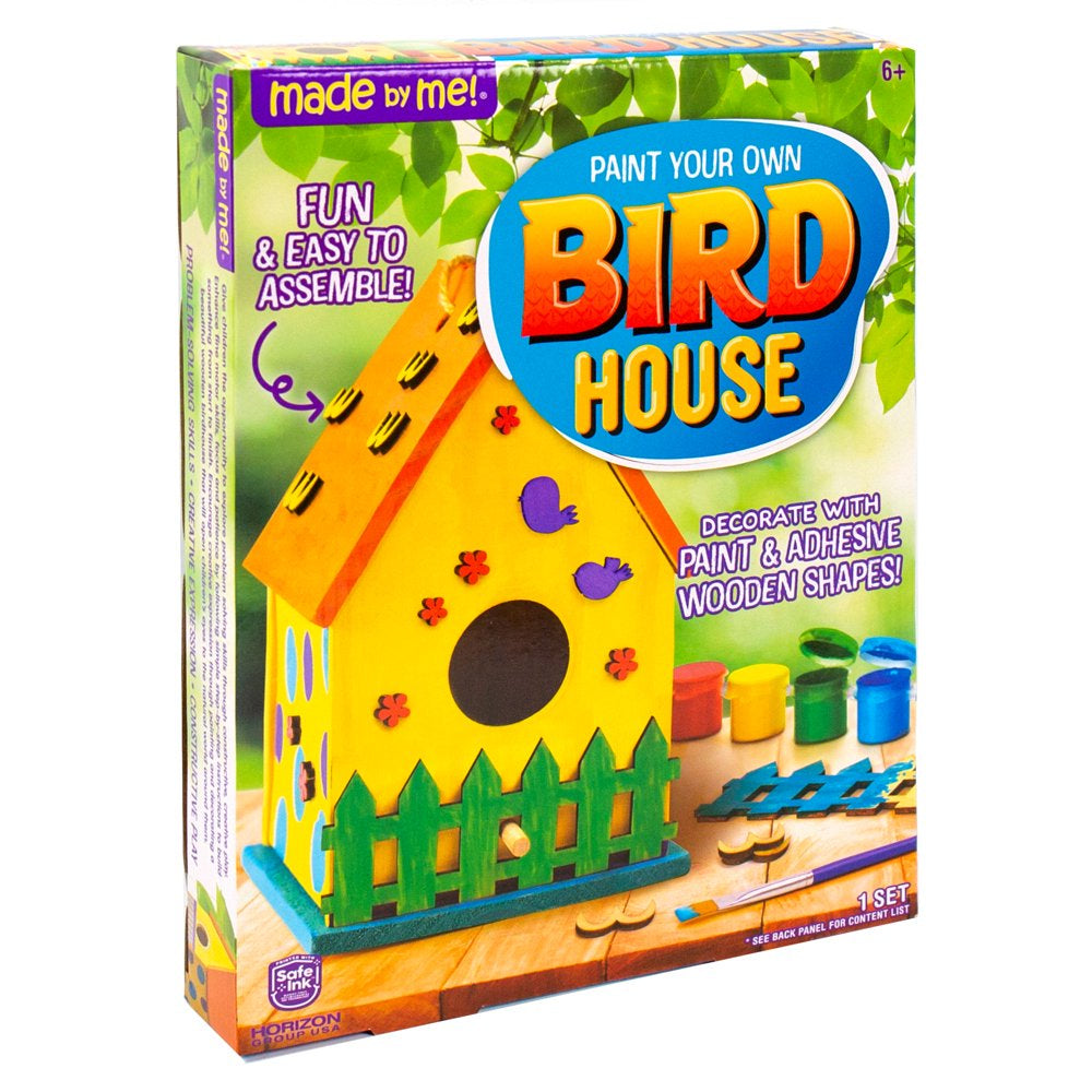 Paint Your Own Birdhouse Kit, Boys and Girls, Child, Ages 6+