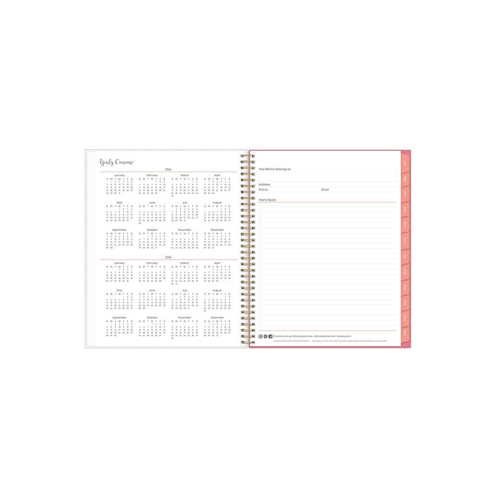 2024 Weekly Monthly Planner, 8.5x11, by Blue Sky, Fly By