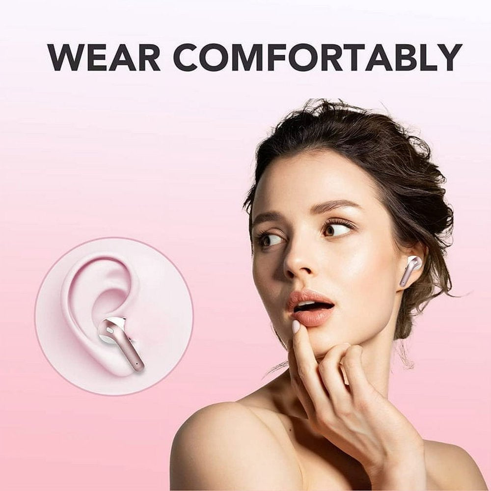 Wireless Earbuds, Bluetooth Headset with Microphone Touch Control , Waterproof, High-Fidelity Stereo Earphones，Support wireless charging earbuds，Compatible with iPhone 13 Pro Max XS Samsung Android