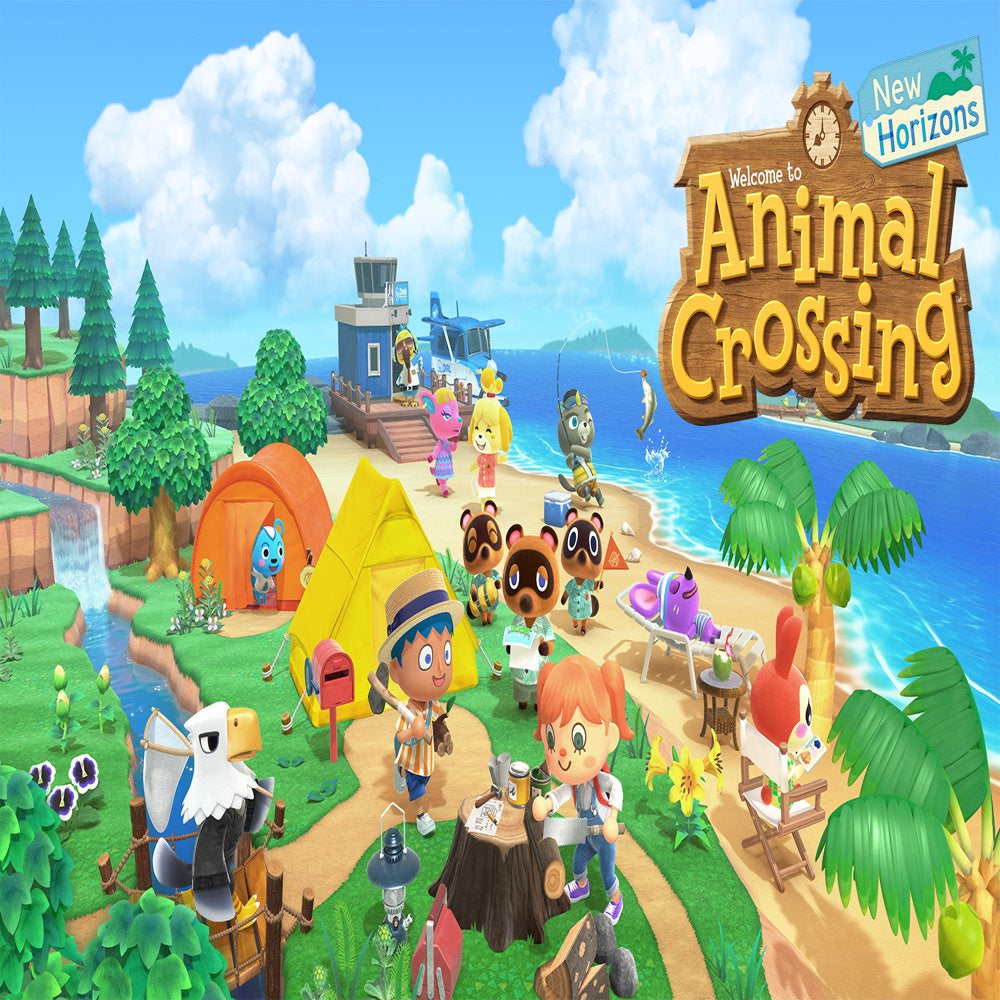 Nintendo Switch™ Lite (Timmy & Tommy’s Aloha Edition) Animal Crossing™: New Horizons Bundle (Full Game Download Included)