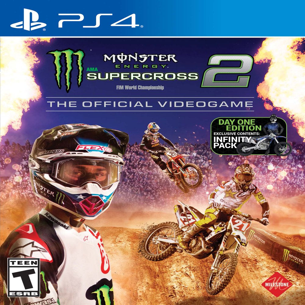 Monster Energy Supercross 2 - The Official Videogame 2 Day One Edition, Square Enix, PlayStation 4, 92231