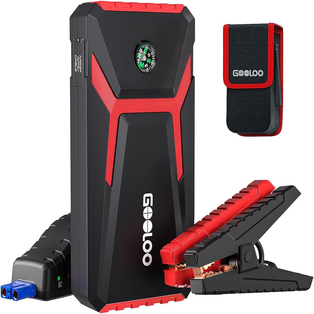 Jump Starter,1500A Peak 12V GE1500 Portable Jump Box with Quick Charge Out(Up to 6.0L Gas and 4.0L Diesel Engines),Supersafe Jump Starter Auto Battery Booster Pack