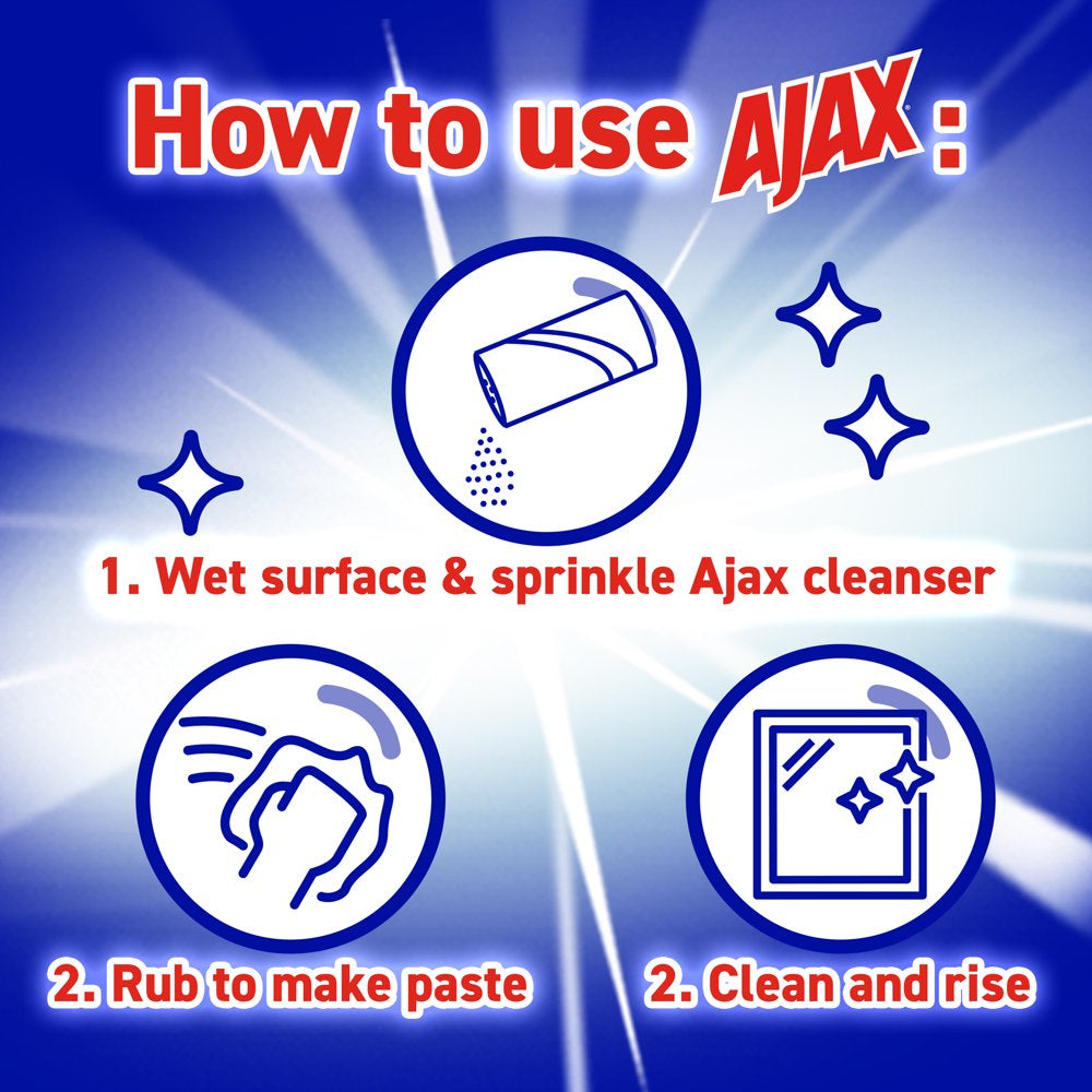 Ajax All Purpose Powder Cleaner with Bleach 21 oz