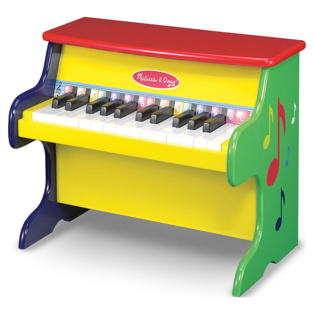 Melissa & Doug Learn-to-Play Piano with 25 Keys and Color-Coded Songbook, Toy Piano for Toddlers Ages 3+