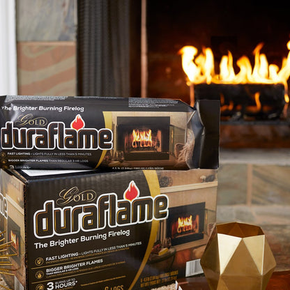 Duraflame Gold Ultra Premium 4.5lb Firelogs, 6-Pack Case, 3 Hour Burn