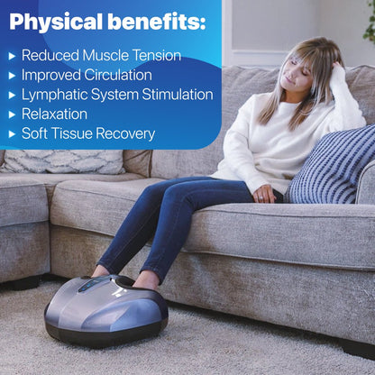 Miko Shiatsu Foot Massager with Heat Kneading and Rolling and Pressure Settings - 2 Wireless Remotes