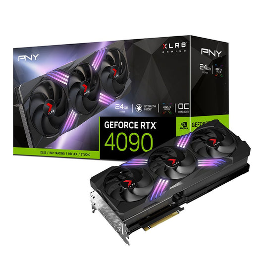 PNY GeForce RTX4090 24GB XLR8 Gaming VERTO EPIC-X RGB™ OC Triple Fan Graphics Card DLSS 3