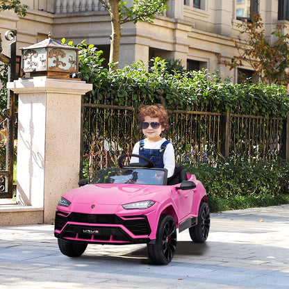 Lamborghini 12 V Powered Ride on Cars, Remote Control, Battery Powered, Pink