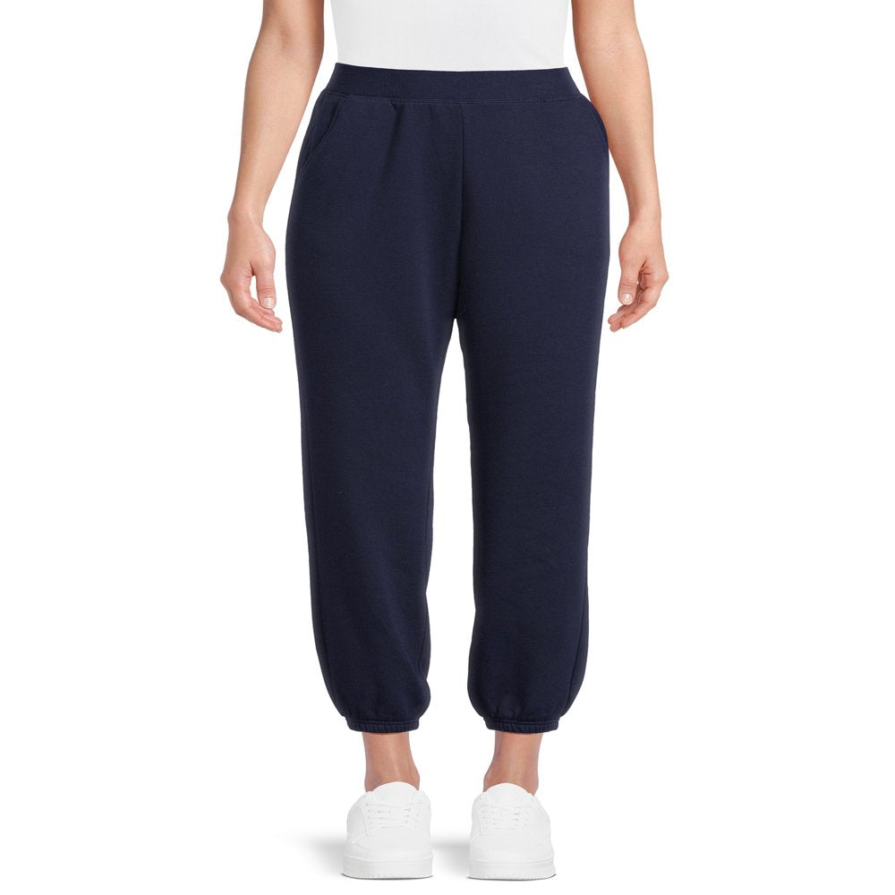 Athletic Works Women's Fleece Jogger Pants, 28” Inseam, Sizes XS-XXXL