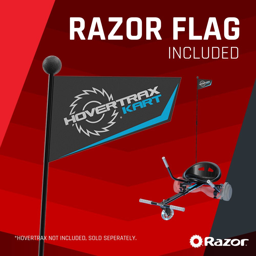 Razor Hovertrax Kart - Black, Seat Attachment for Hoverboard, LED Light-Up Wheel, Adjustable Length Frame, Compatible with Razor Hovertrax and Similar Products