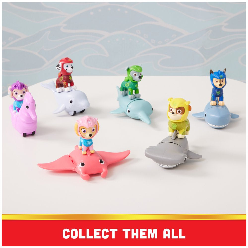 PAW Patrol, Aqua Pups Chase and Shark Action Figures for Kids Ages 3 and up