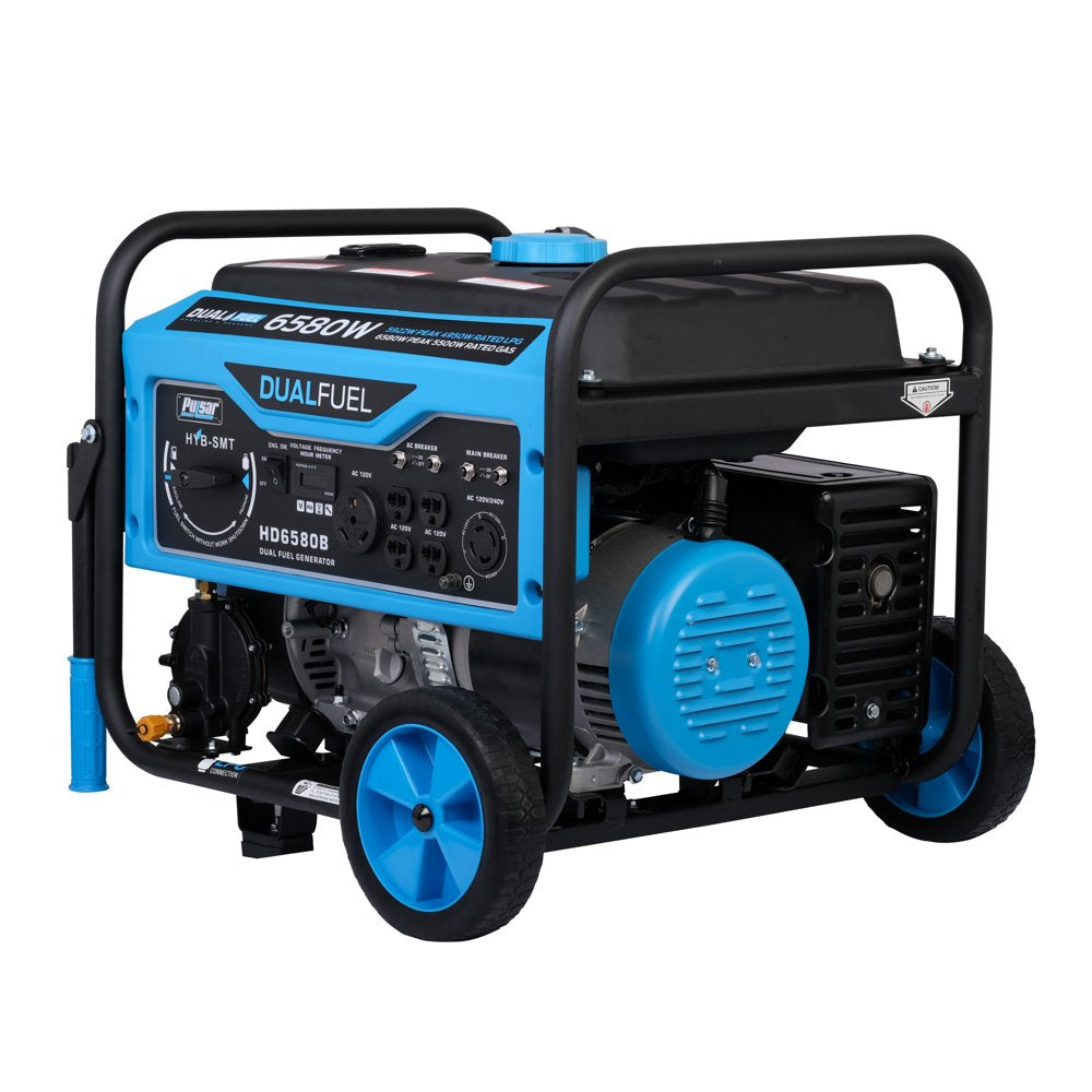 Pulsar 6580-Watt Dual Fuel Portable Generator HD6580B - CARB Compliant