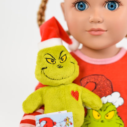 My Life As Poseable Grinch Sleepover 18 inch Doll, Blonde Hair, Blue Eyes