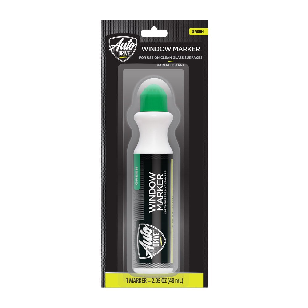 Auto Drive Universal Automotive Window Marker, 60015, Green, 48 ml/2.05 oz., 1 Pack