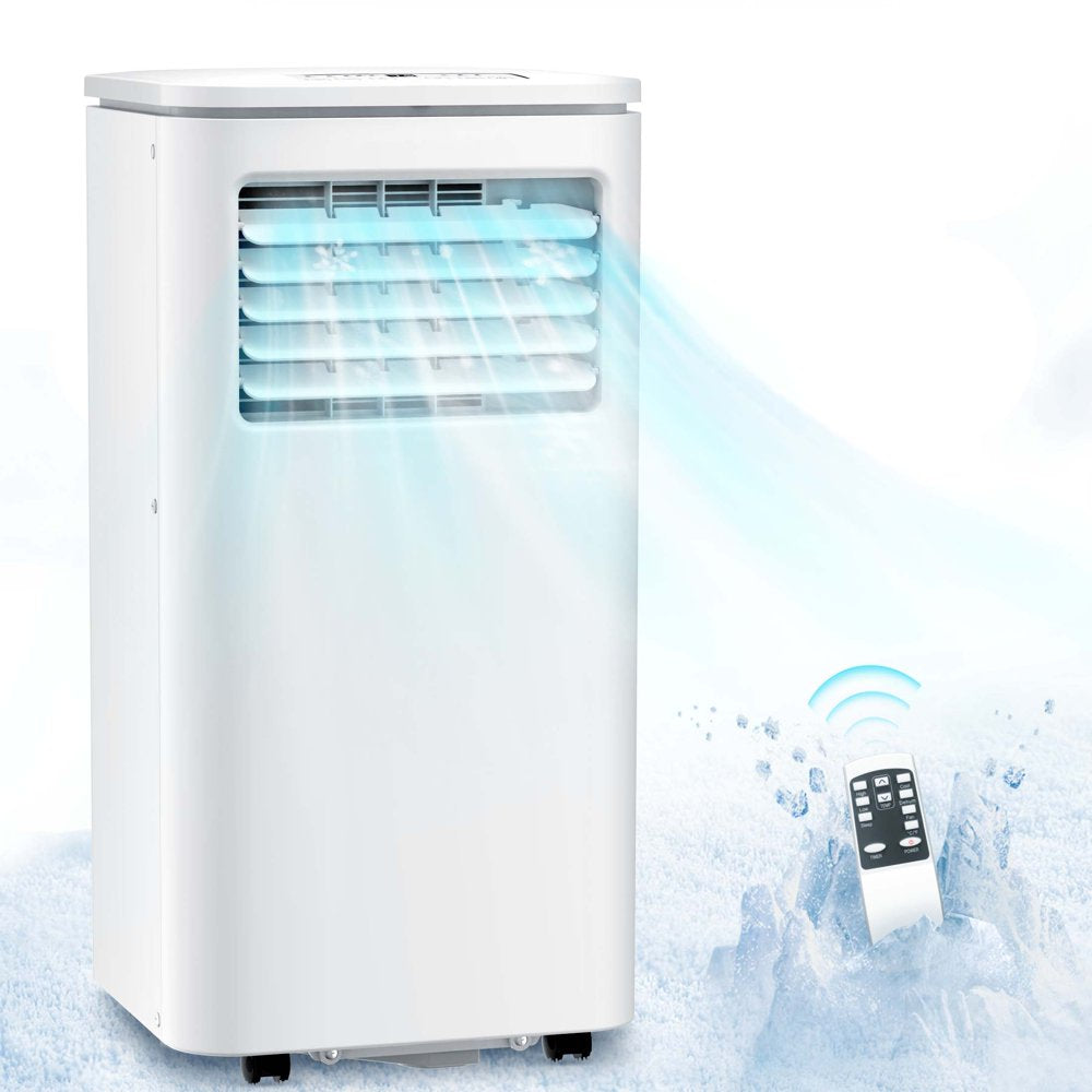 AGLUCKY 5000BTU(8000 BTU Ashrae)Portable Air Conditioner, 250 Sq.Ft 3 in 1 AC with 24-Hour Timer, Suitable for Families