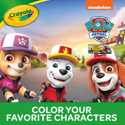 Crayola Paw Patrol Giant Coloring Book Pages, 18 Coloring Pages, Gifts for Kids, Ages 3+