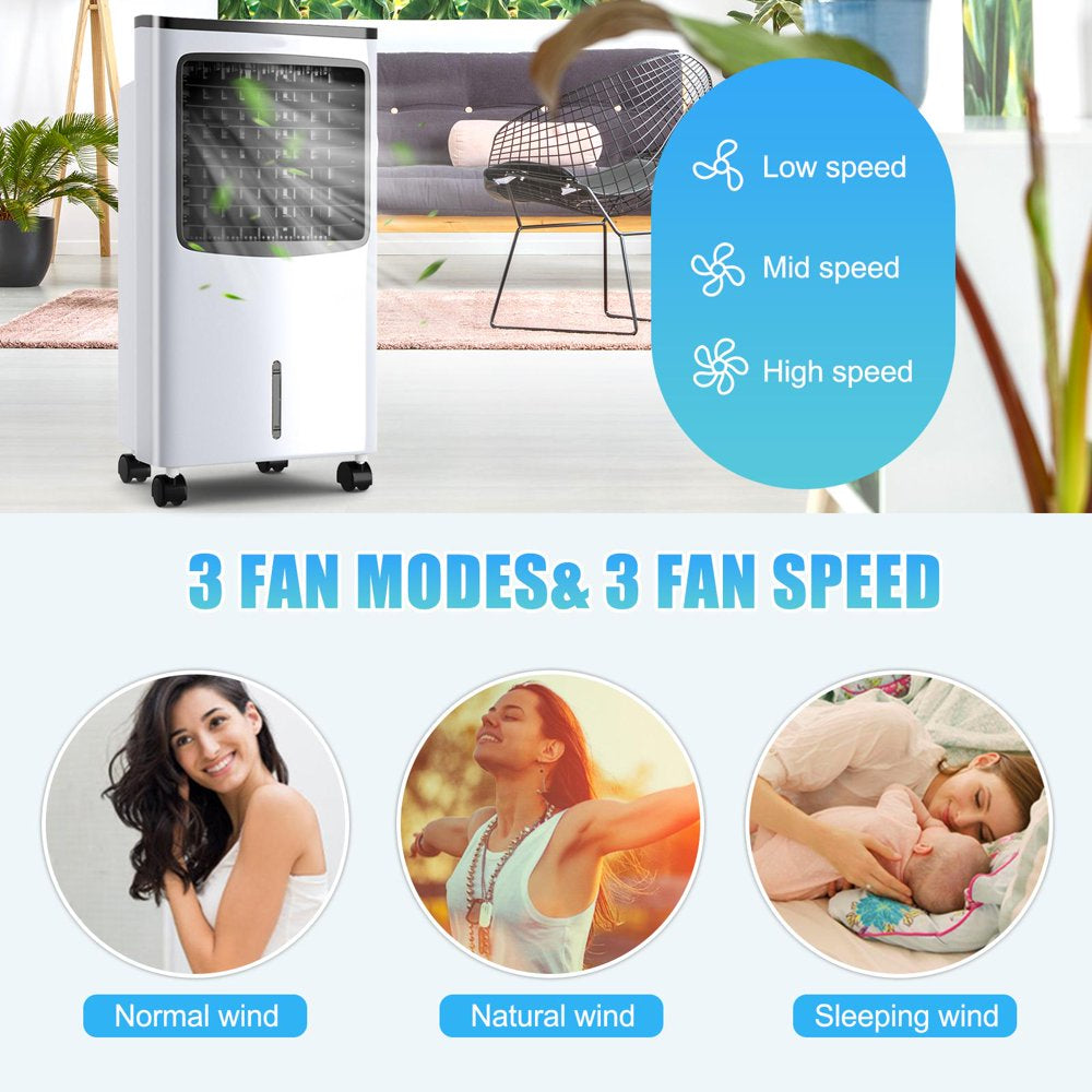 Giantex Portable Air Cooler, Electric Air Cooling Machine W/3 Modes, 3 Speeds and Timer Function, Cooling Fan, Idea for Home Office